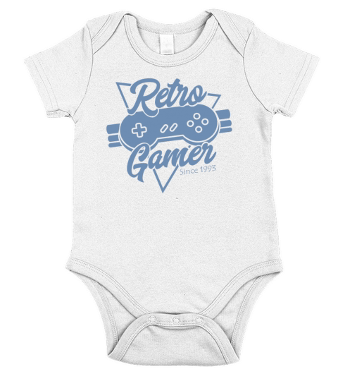 Vintage 1993 Birthday Gamer Gaming Gambler Console Short Sleeve Baby One-Piece