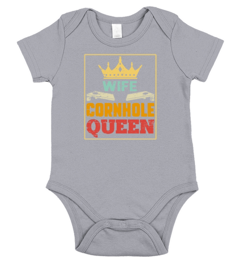 Wife Cornhole Queen Short Sleeve Baby One-Piece
