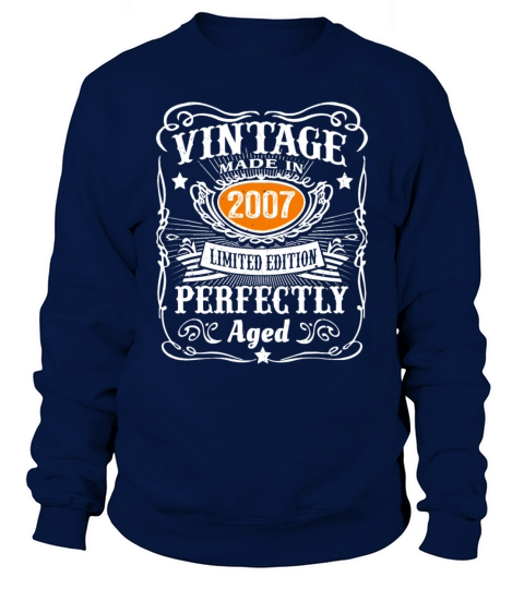 16 Year Old Gifts Born In 2007 Vintage 2007 16th B Sweatshirt Unisex