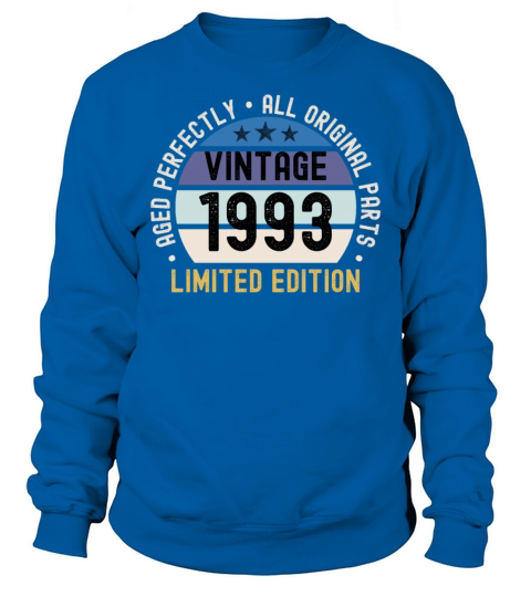 30th Birthday Vintage 1993 Sweatshirt Unisex