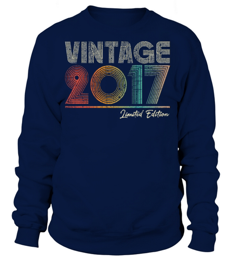 6 Years Old Vintage 2017 6th Birthday Gifts Sweatshirt Unisex