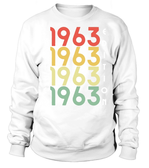 60 Years Vintage 1963 Retro 60th Birthday Sweatshirt Unisex