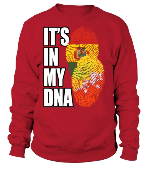 Bhutanese And Bolivian Mix Heritage DNA Flag Sweatshirt Unisex