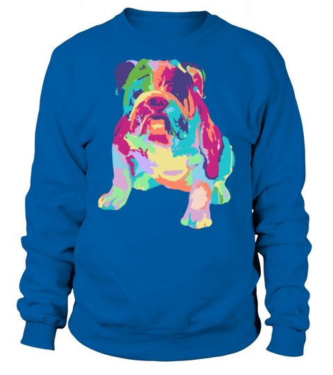 Colorfull Cool English Bulldog Sweatshirt Unisex
