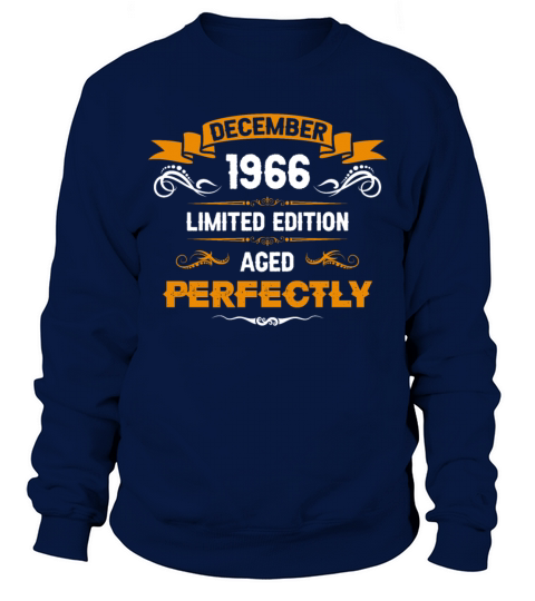 December 1966 Vintage Birthday Present Sweatshirt Unisex