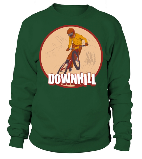 downhill down mountain biking vintage style Sweatshirt Unisex