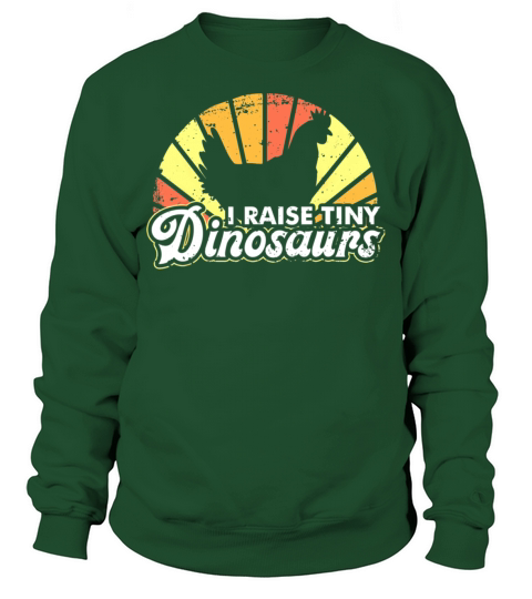 Funny Chickens Tiny Dinosaur Art Chicken Lover Sweatshirt Unisex