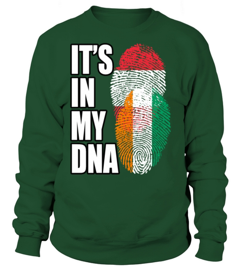 Ivorian And Austrian Mix Heritage DNA Flag Sweatshirt Unisex