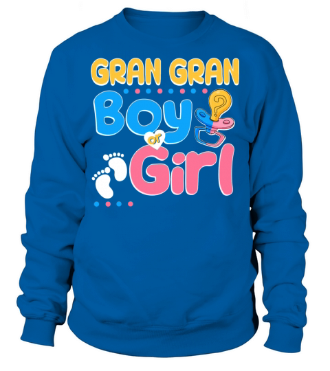 Pink or Blue Gran Gran Loves You Best Grandma Sweatshirt Unisex