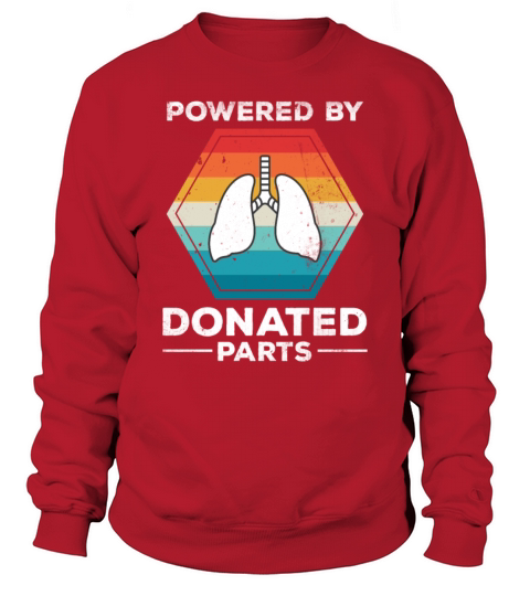 Powered Donor Lung Surviving Vintage Sweatshirt Unisex