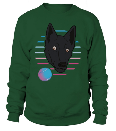 Retro Vaporwave Dog Sweatshirt Unisex