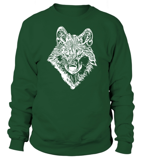 Sweet Elegant Vintage Wolf Portrait Sweatshirt Unisex