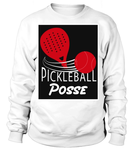 Vintage Pickleball Posse Funny Pickleball Quote Sweatshirt Unisex