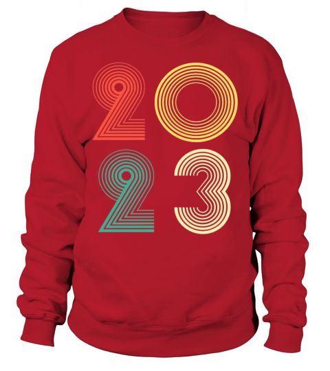 Vintage Retro 2023 Happy new year 2023 Sweatshirt Unisex