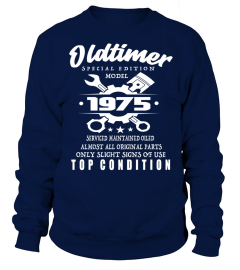 Vintage Special Edition Model 1975 Birthday Sweatshirt Unisex