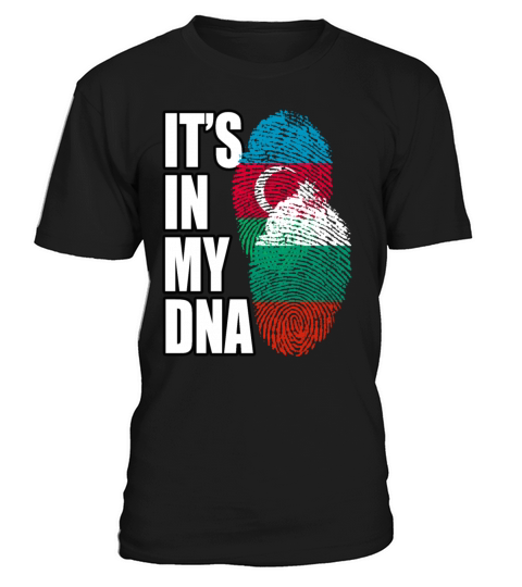 Bulgarian And Azerbaijani Mix Heritage DNA Flag T-Shirt Unisex