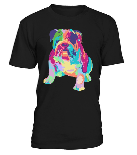 Colorfull Cool English Bulldog T-Shirt Unisex