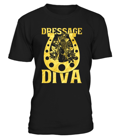 Dressage Diva Equines Horse Riding Dressage Rider T-Shirt Unisex