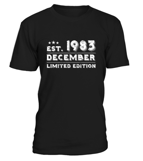 Est December 1983 - Birthday Present - Vintage T-Shirt Unisex