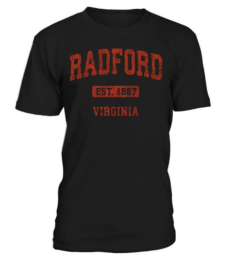 Radford Virginia Va Vintage Athletic Sports Design T-Shirt Unisex