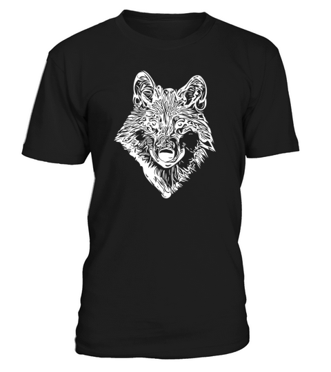 Sweet Elegant Vintage Wolf Portrait T-Shirt Unisex