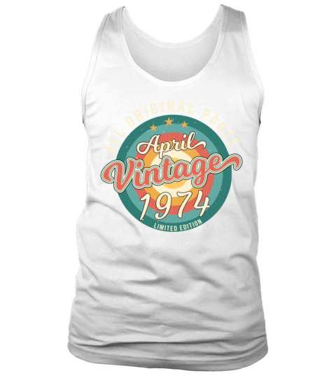 1974 April Vintage Tank Top Unisex