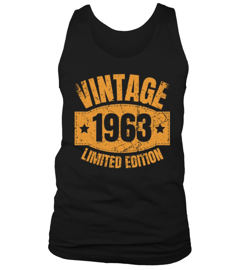 60 Years Vintage 1963 Retro 60th Birthday Tank Top Unisex