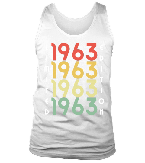 60 Years Vintage 1963 Retro 60th Birthday Tank Top Unisex