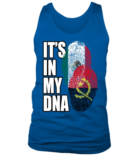 Angolan And Mexican Mix Heritage DNA Flag Tank Top Unisex