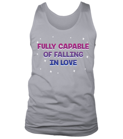 Capable of Falling in Love Bisexual LGBTQ Bi Tank Top Unisex