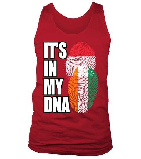 Ivorian And Austrian Mix Heritage DNA Flag Tank Top Unisex
