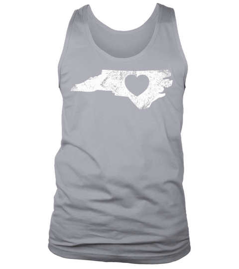 North Carolina Heart Nc Usa Vintage Men Women Tank Top Unisex
