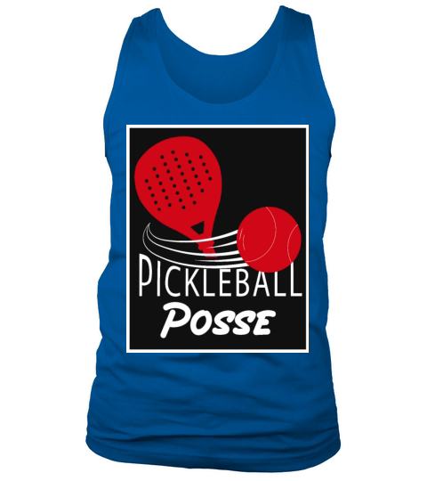 Vintage Pickleball Posse Funny Pickleball Quote Tank Top Unisex