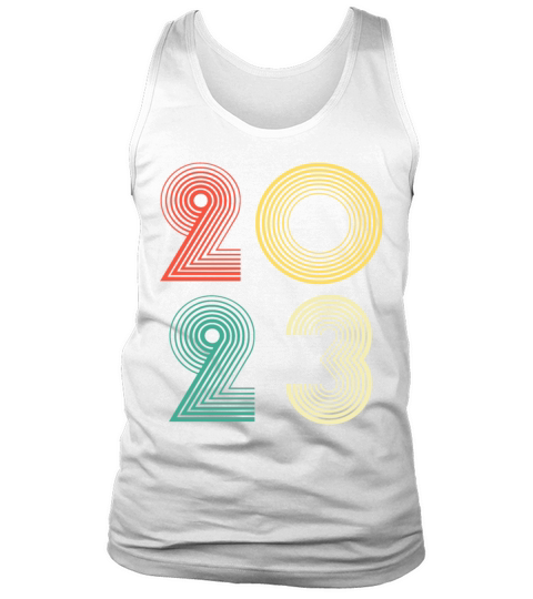 Vintage Retro 2023 Happy new year 2023 Tank Top Unisex