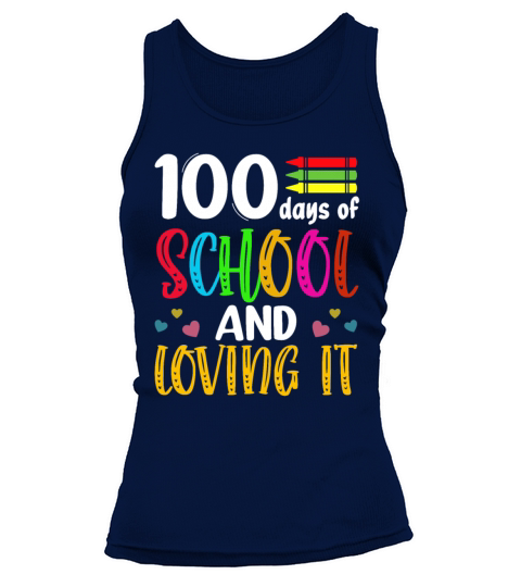 100 Days Of School Design for Kindergarten Teacher Tank top Woman