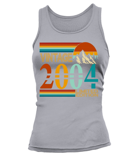 2004 vintage vintage retro birthday gift Tank top Woman