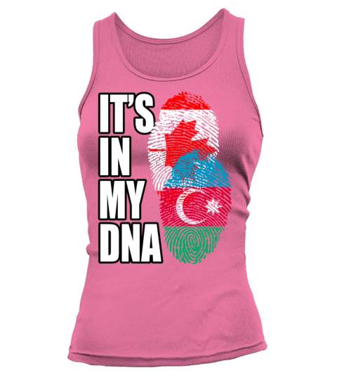 Azerbaijani And Canadian Mix Heritage DNA Flag Tank top Woman