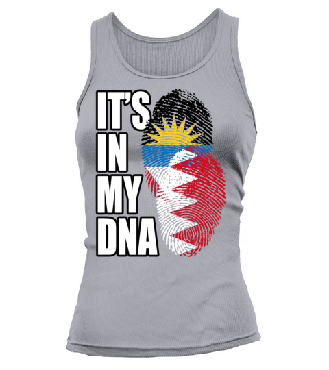 Bahraini And Antiguan Mix Heritage DNA Flag Tank top Woman