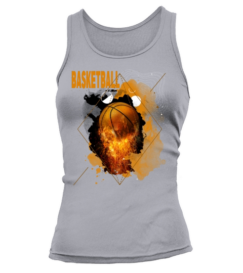 Basketball Fire Player Sports Fan Vintage Retro Tank top Woman