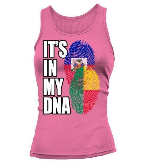 Beninese And Haitian Mix Heritage DNA Flag Tank top Woman
