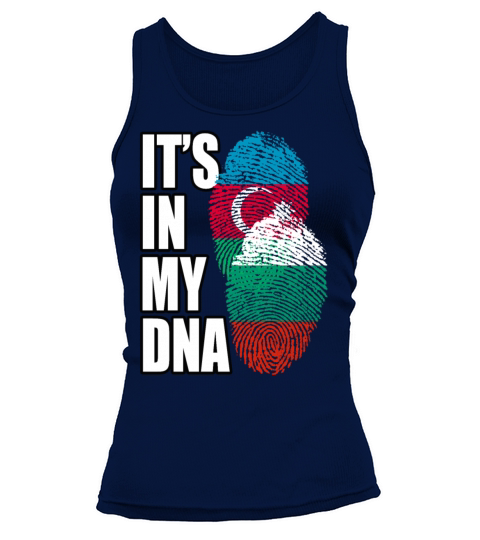 Bulgarian And Azerbaijani Mix Heritage DNA Flag Tank top Woman