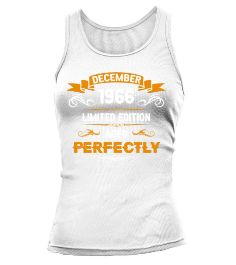 December 1966 Vintage Birthday Present Tank top Woman