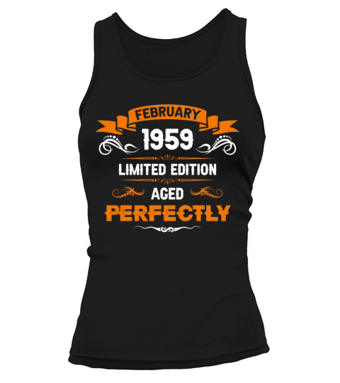 February 1959 Vintage Birthday Present Tank top Woman