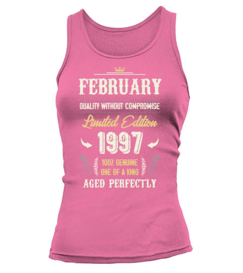 February 1997 Vintage Birthday Present Tank top Woman