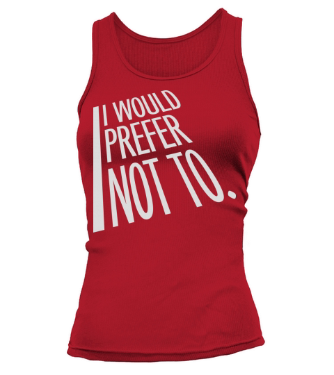 I prefer not to Tank top Woman