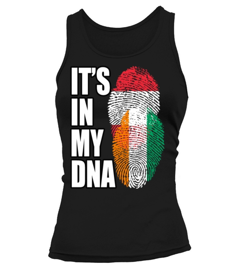 Ivorian And Austrian Mix Heritage DNA Flag Tank top Woman