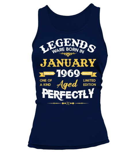 January 1969 Vintage Birthday Present Tank top Woman