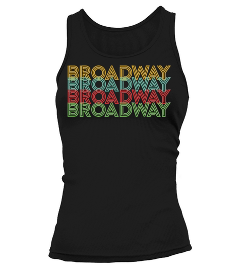 Retro Broadway Theatre Graphic Vintage Musical Lov Tank top Woman