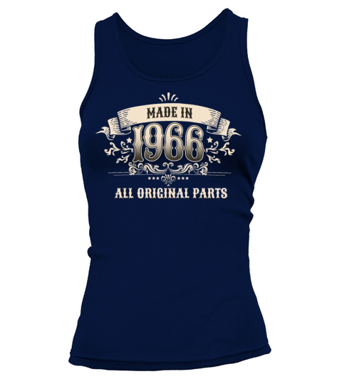Retro Vintage Birthday Made 1966 Original Parts Tank top Woman