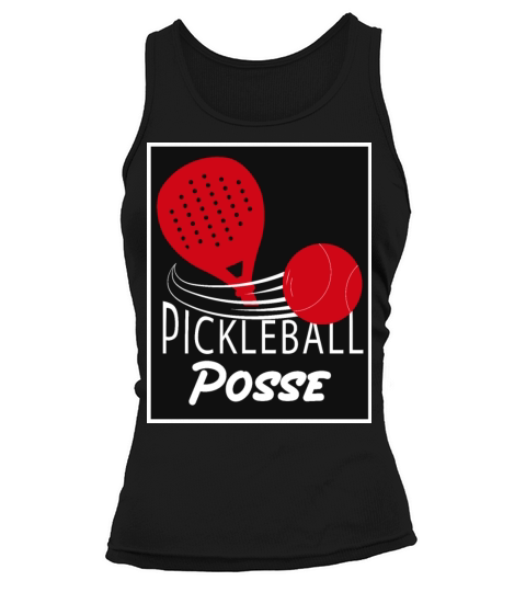 Vintage Pickleball Posse Funny Pickleball Quote Tank top Woman